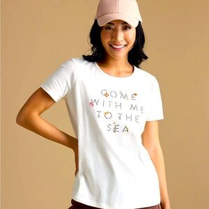 Downeast To The Sea Embroidered Tee - XL